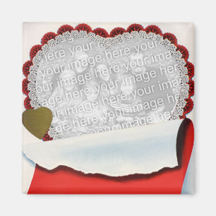Vintage bröllopsdag Nygifta Kärlek och Romantik Magnet