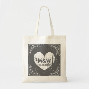 Vintage bröllopsfest tote bags tygkasse