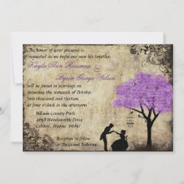 Vintage bröllopsinbjudan om förlovning. inbjudningar