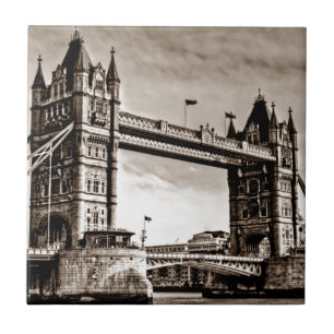 Vintage: Bron i Torn i London Kakelplatta