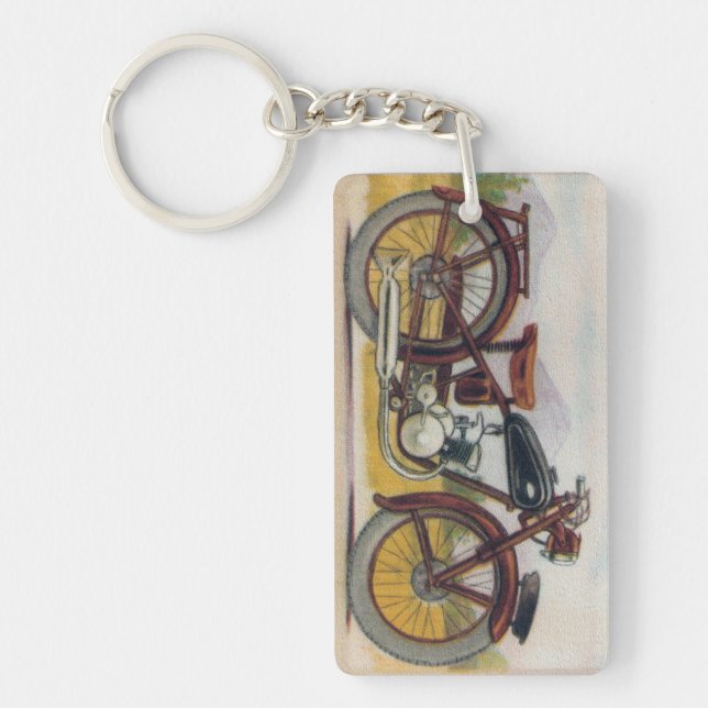 Vintage brons motorcykeltrycket (Framsidan)