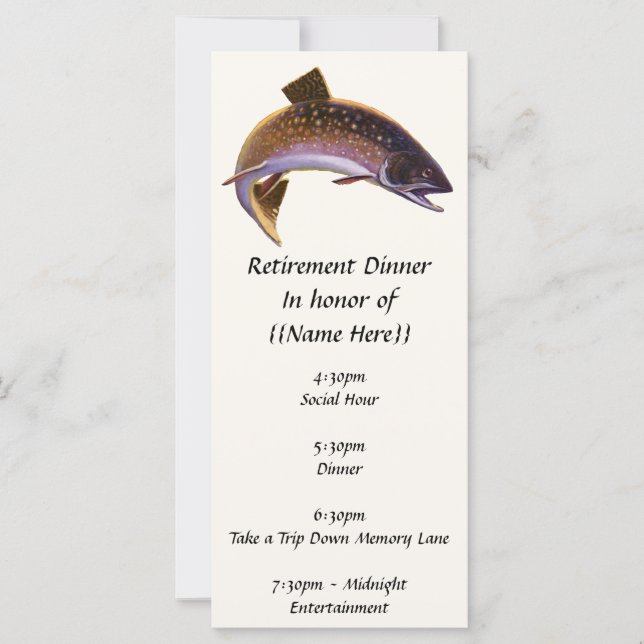 Vintage Brook Trout Fish, Iports Fisherman (Framsida)