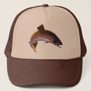 Vintage Brook Trout Fish, Iports Fisherman Keps