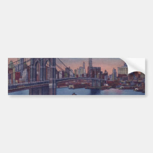 Vintage Brooklyn Bridge Bildekal