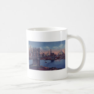 Vintage Brooklyn Bridge Kaffemugg