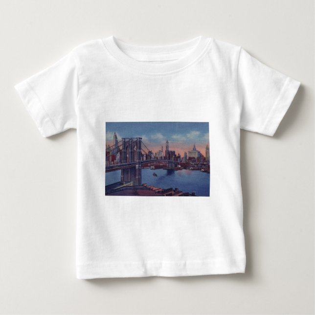 Vintage Brooklyn Bridge T-shirt (Framsida)