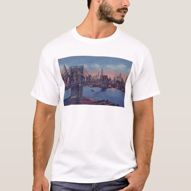 Vintage Brooklyn Bridge Tee (Framsida)