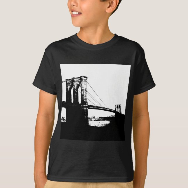 Vintage Brooklyn Bridge Tee Shirt (Framsida)