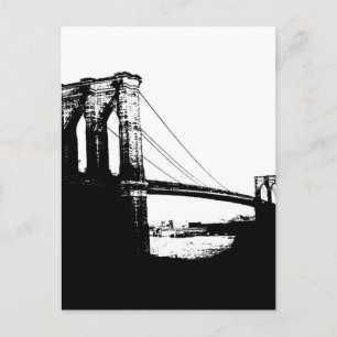Vintage Brooklyn Bridge Vykort