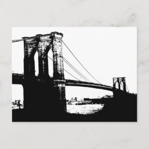 Vintage Brooklyn Bridge Vykort