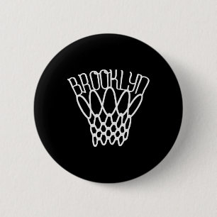 Vintage Brooklyn City New York Basketboll Nät Spel Knapp