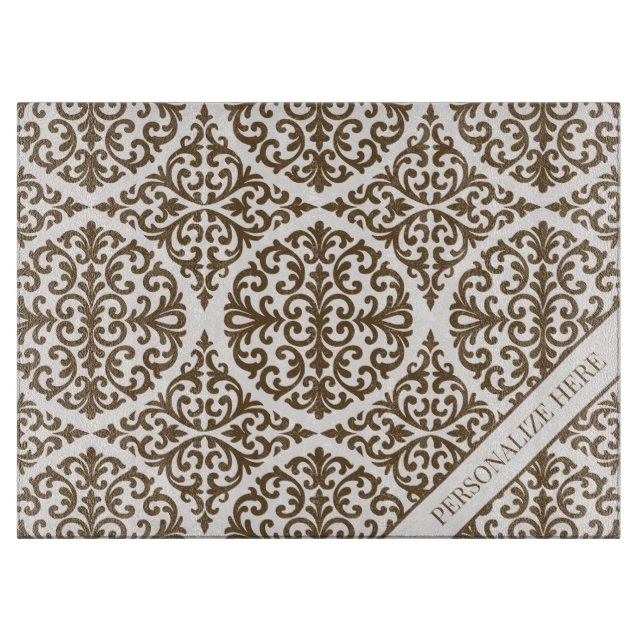 Vintage Brown Damask Kitchen Design (Framsidan)