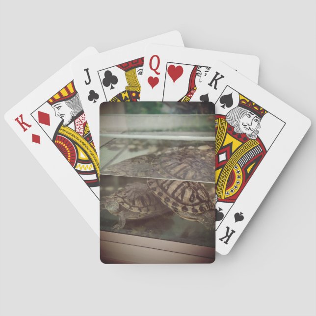 Vintage Brown-kort Casinokort (Baksidan)