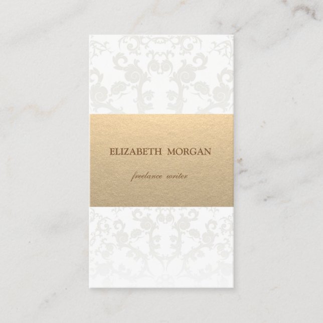 Vintage Brown Kraft Papper Visitkort (Framsida)