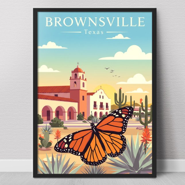 Vintage Brownsville Texas Poster (Skapare uppladdad)