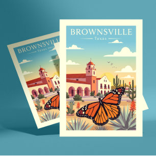 Vintage Brownsville Texas Vykort