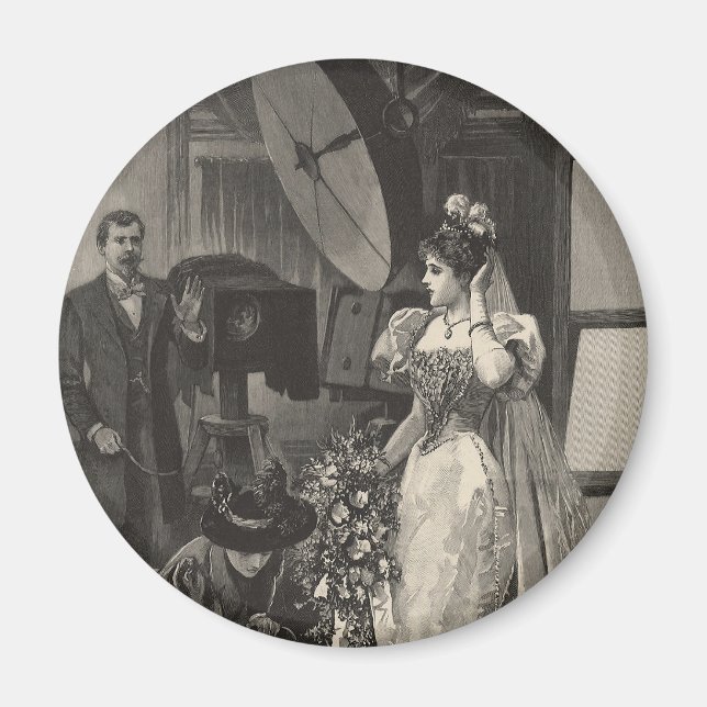 Vintage Brud, Bröllopsporträtt med Fotograf Magnet (Framsidan)