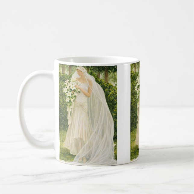 Vintage brud  kaffemugg (Vänster)