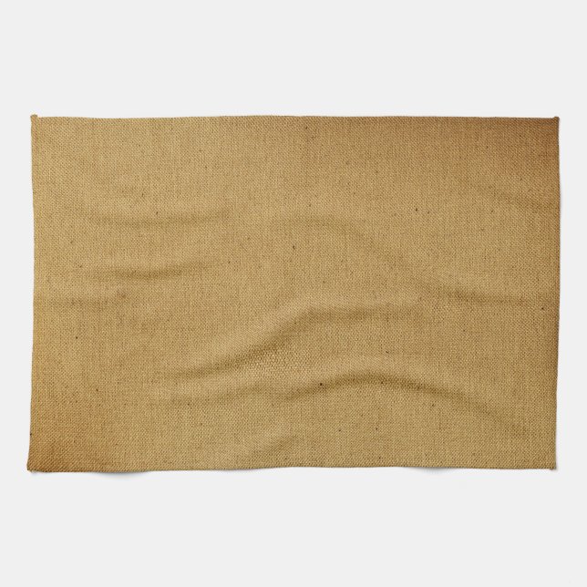 Vintage brun arbetsyta kökshandduk (Horisontell)