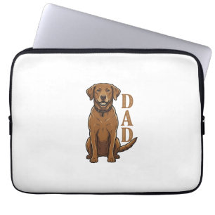 Vintage Brun Hund Pappa Tröja Design_1 Laptop Fodral