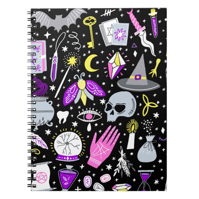 Vintage brun orange tartan plaid. anteckningsbok (Framsidan)