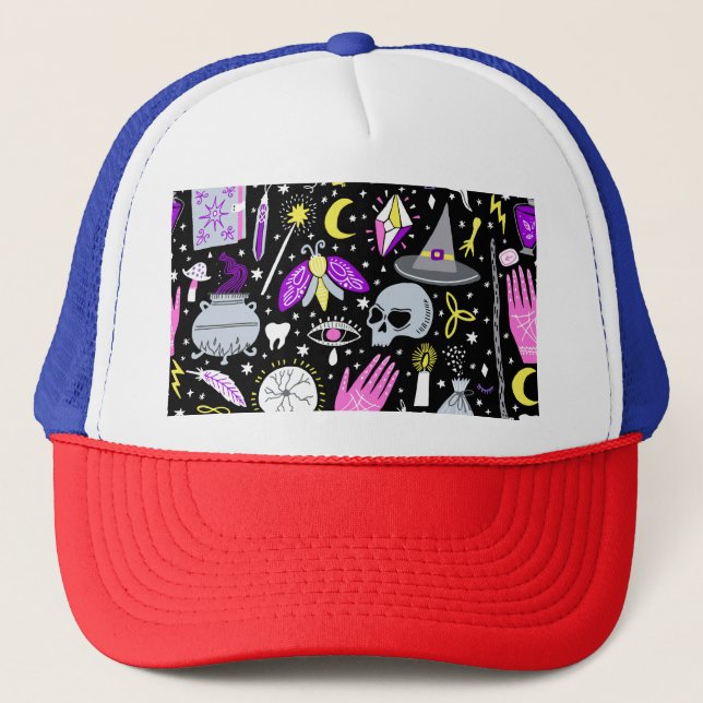 Vintage brun orange tartan plaid. keps (Framsida)