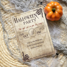 Vintage brun skalle vuxen halloween fest