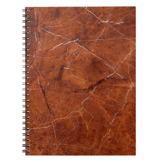 Vintage brunmarmor struktur anteckningsbok (Framsidan)