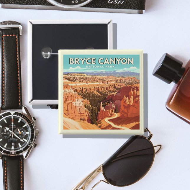 Vintage Bryce Canyon nationalpark Knapp (Skapare uppladdad)