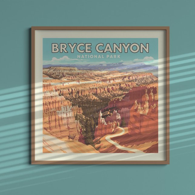 Vintage Bryce Canyon nationalpark Poster (Skapare uppladdad)