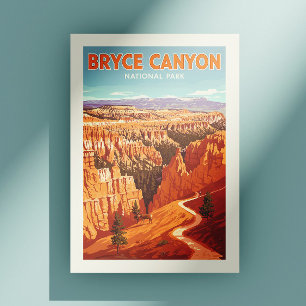 Vintage Bryce Canyon nationalpark Vykort