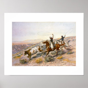 Vintage Buccaroos Charles Marion Russell Poster