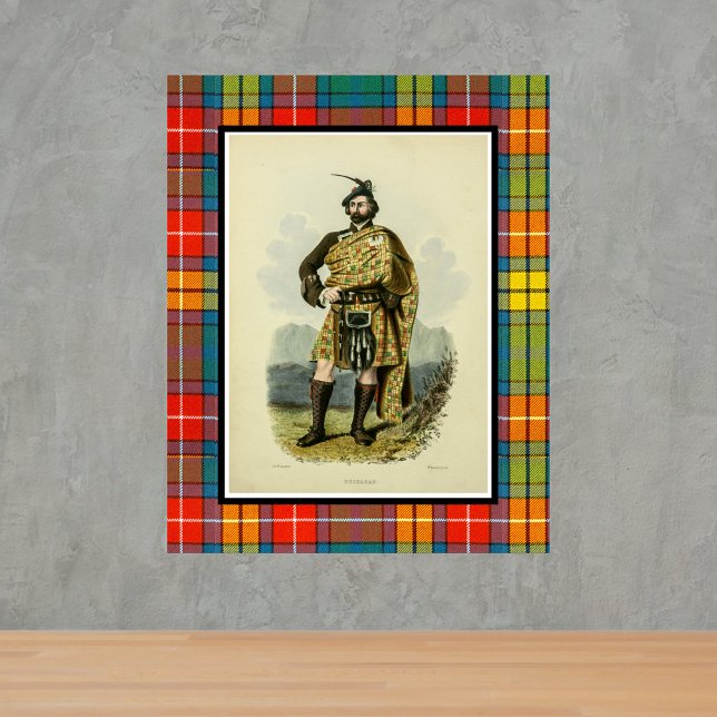 Vintage Buchanan Scottish Clansman Poster (Skapare uppladdad)
