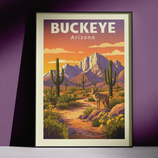 Vintage Buckeye Arizona Poster