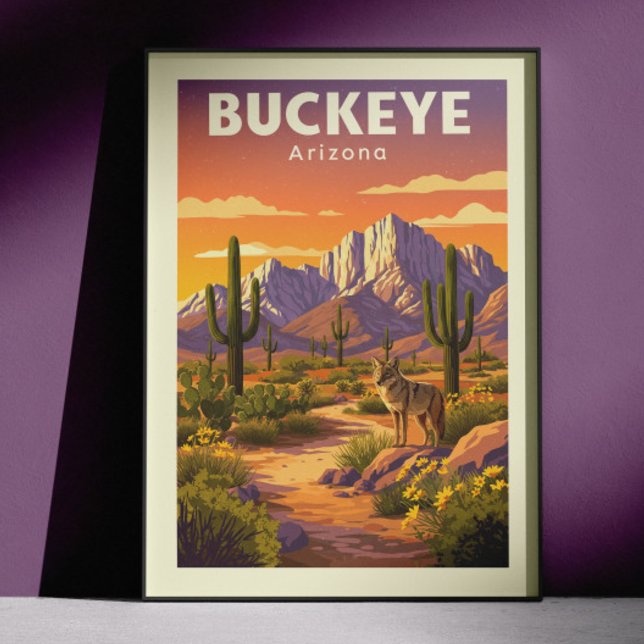 Vintage Buckeye Arizona Poster (Skapare uppladdad)