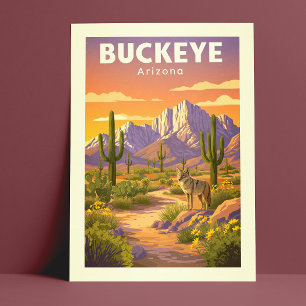 Vintage Buckeye Arizona Vykort