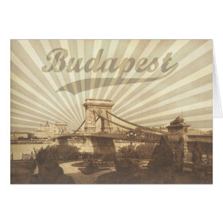 Vintage Budapest Hälsningskort