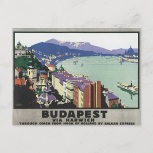 Vintage Budapest Hungary Vykort