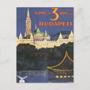 Vintage Budapest Hungary Vykort