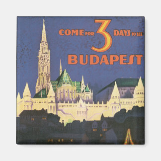 Vintage Budapest Magnet