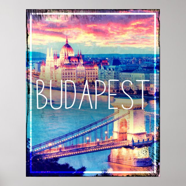 Vintage Budapest Poster (Framsidan)