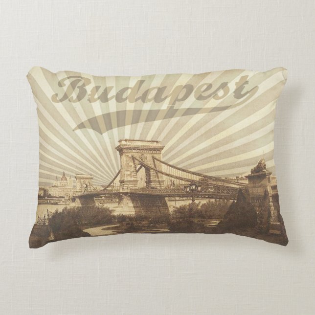 Vintage Budapest Prydnadskudde (Framsidan)