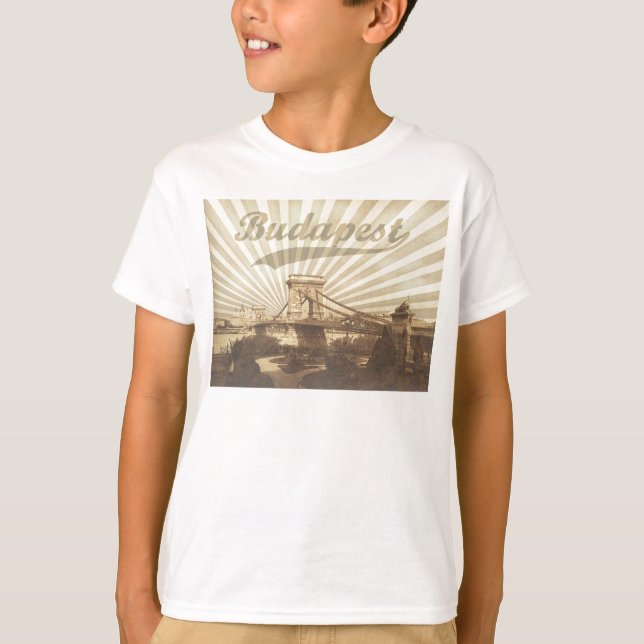 Vintage Budapest T Shirt (Framsida)