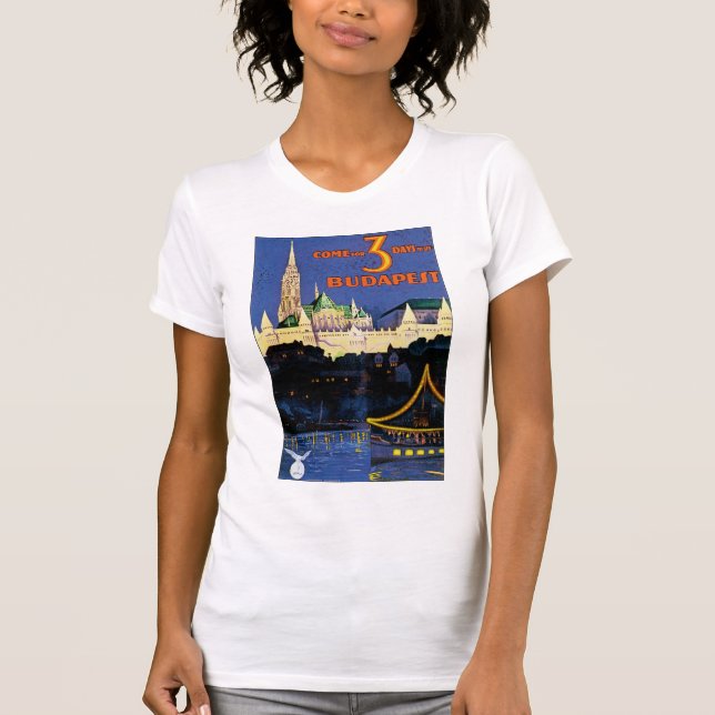 Vintage Budapest T Shirt (Framsida)