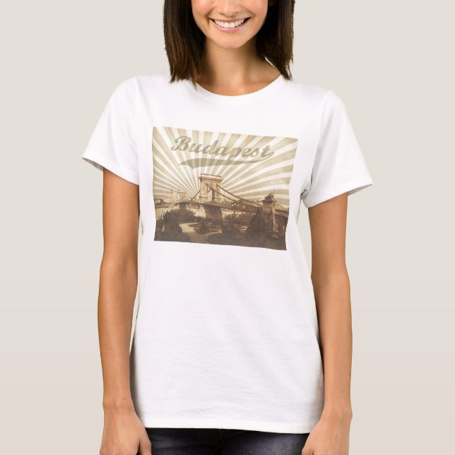 Vintage Budapest T Shirt (Framsida)