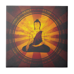 Vintage Buddha Kakelplatta