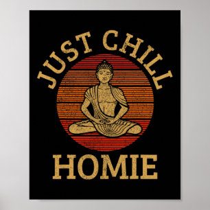 Vintage Buddha - Lugn Kompis Buddhism Roligt Y Poster