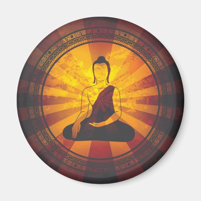 Vintage Buddha Magnet (Framsidan)
