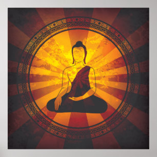 Vintage Buddha Poster