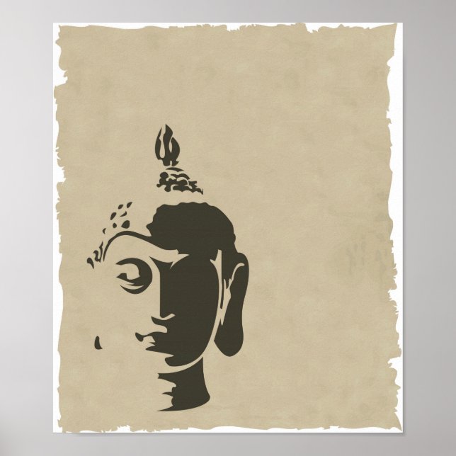 Vintage buddha shabby chic elegant hipster zen poster (Framsidan)